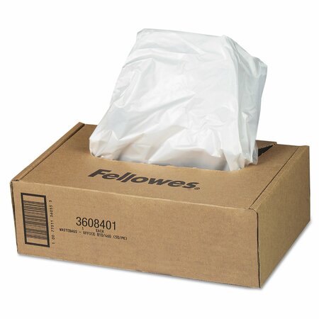 FELLOWES Automax Shredder Waste Bags, 16 to 20g 3608401
